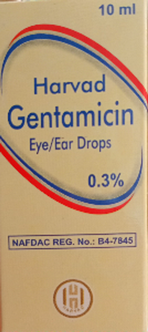 HARVAD GENTAMICIN EYE/EAR DROP