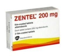 ZENTEL 200MG X2